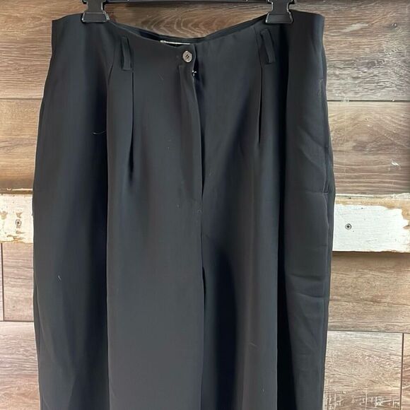 CHAUS Women’s Black Lined Dress Pants Button Zip Belt Loops Size 16 - Picture 5 of 7